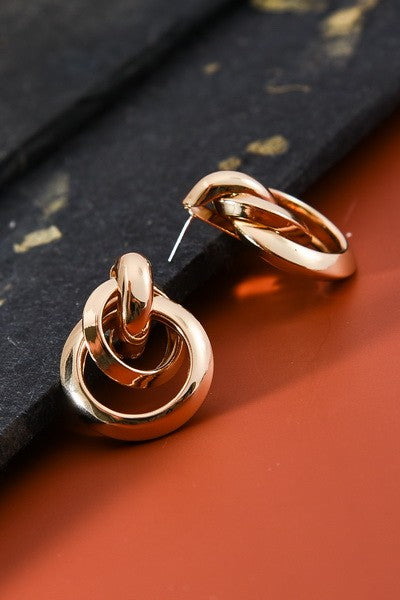 DUET HOOP EARRING