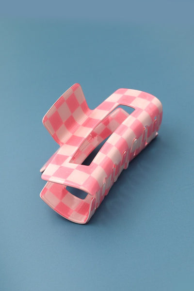 CHECKERED CLAW CLIP