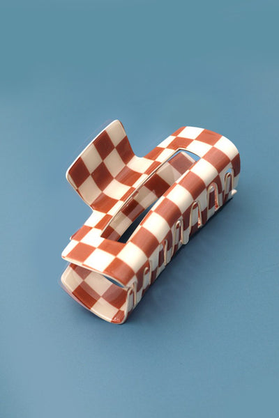 CHECKERED CLAW CLIP