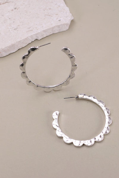 EDGE HOOP EARRING