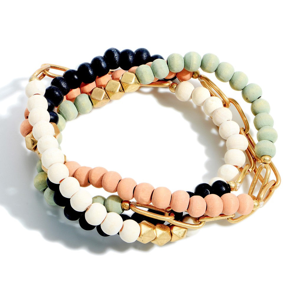 WOODEN BEAD BRACELETS