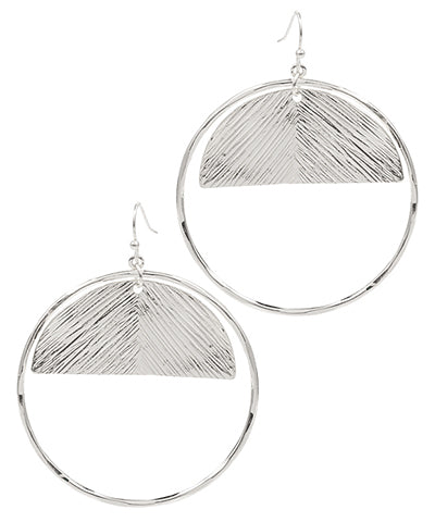 HALF MOON HOOP EARRING
