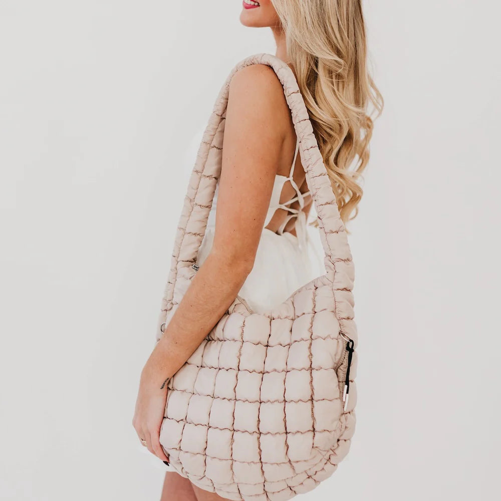QUILTED HOBO TOTE