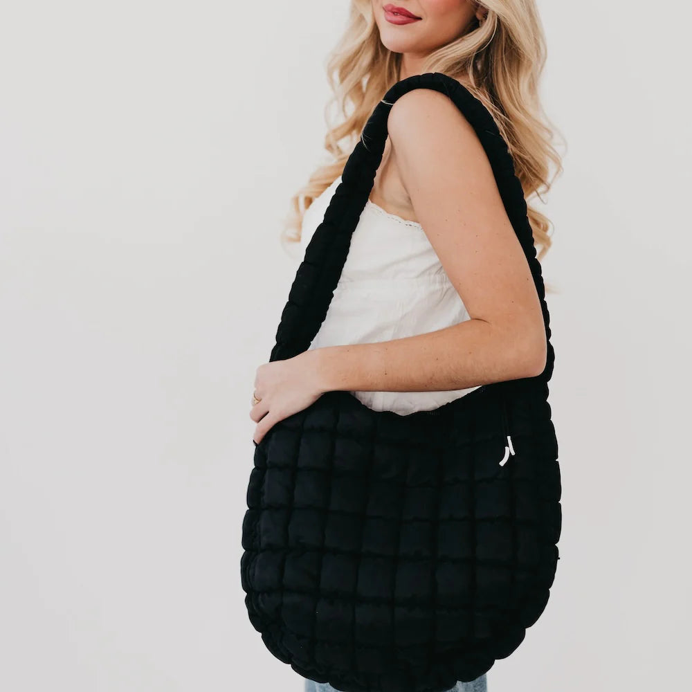 QUILTED HOBO TOTE